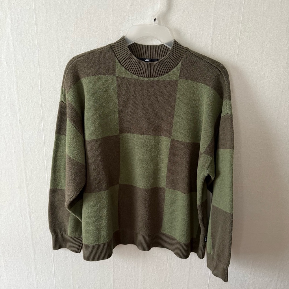 Vans Green Checkered Sweater